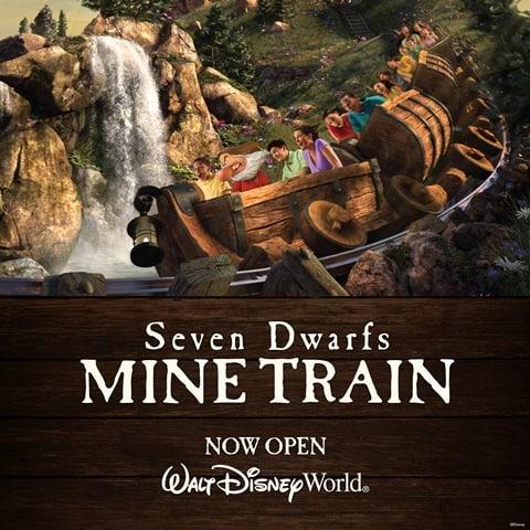 Seven Dwarfs Mine Train Now Open