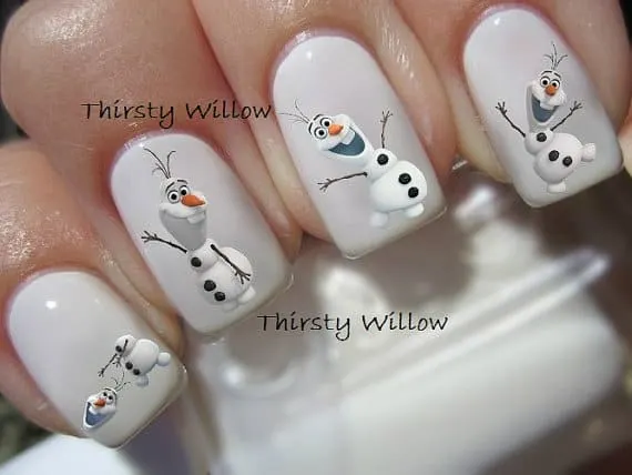 disneyfrozenolafnaildecals