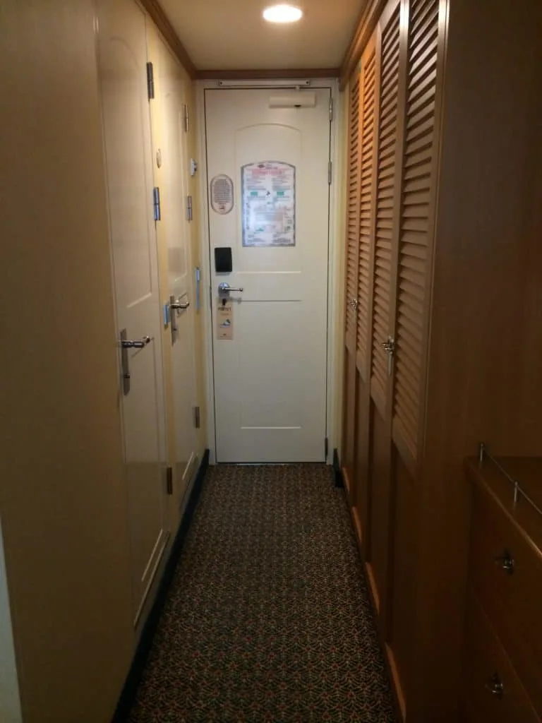 Disney cruise stateroom storage