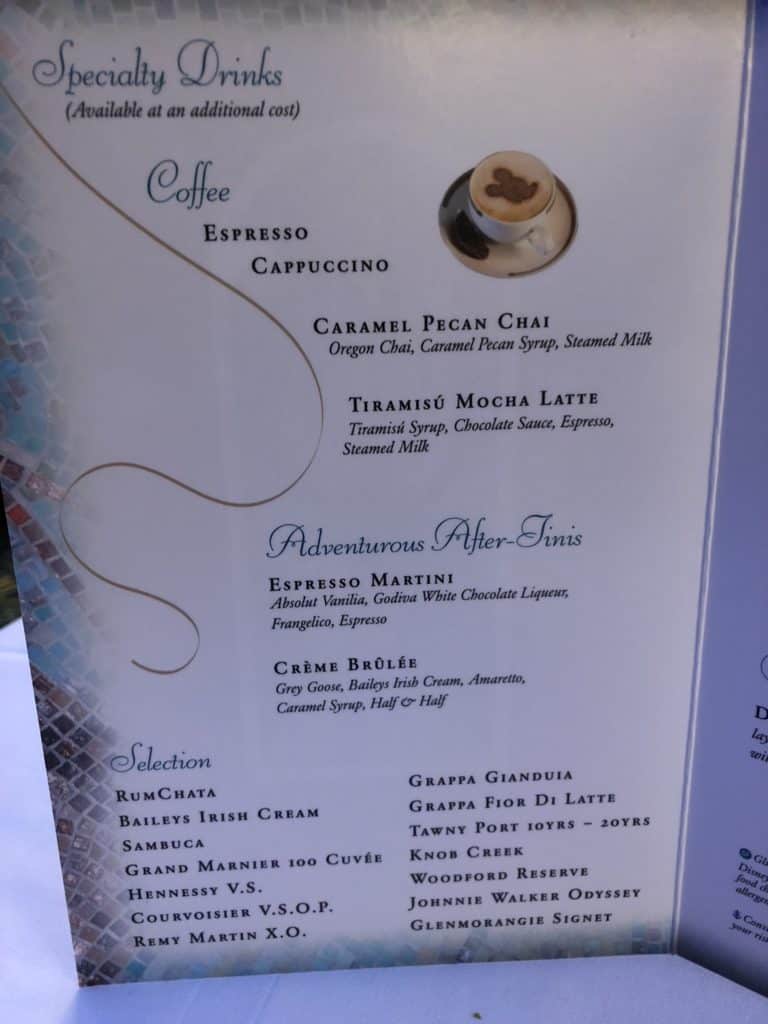 Disneycruisetritonsdessertmenu