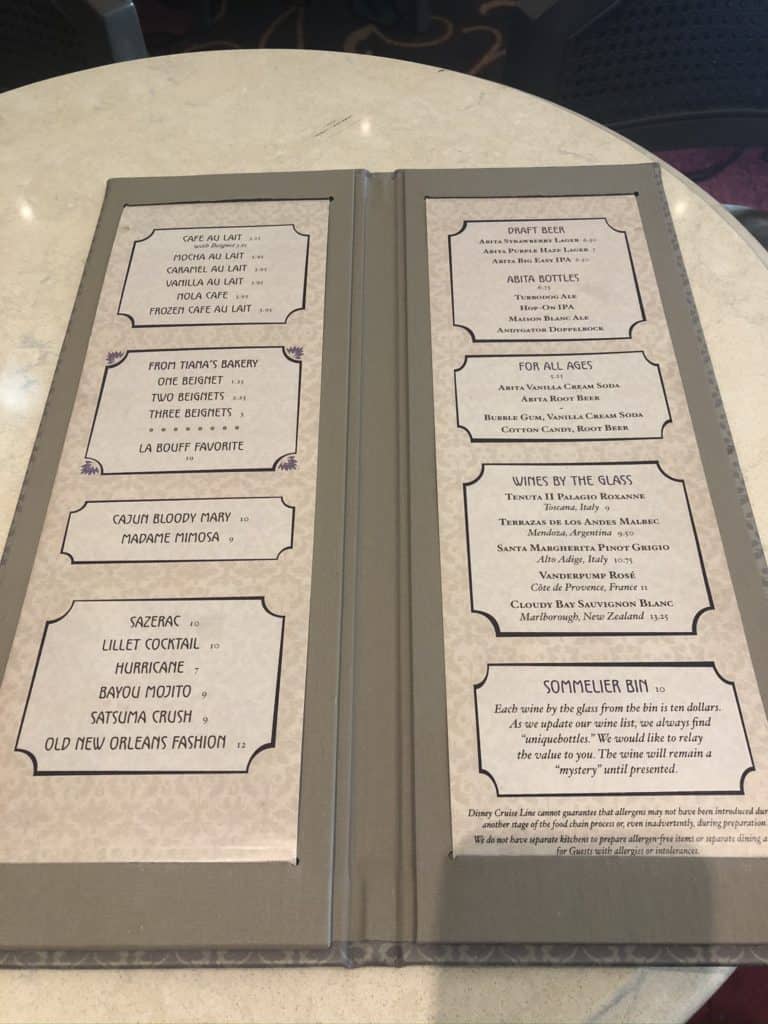 disney cruise line drink packages