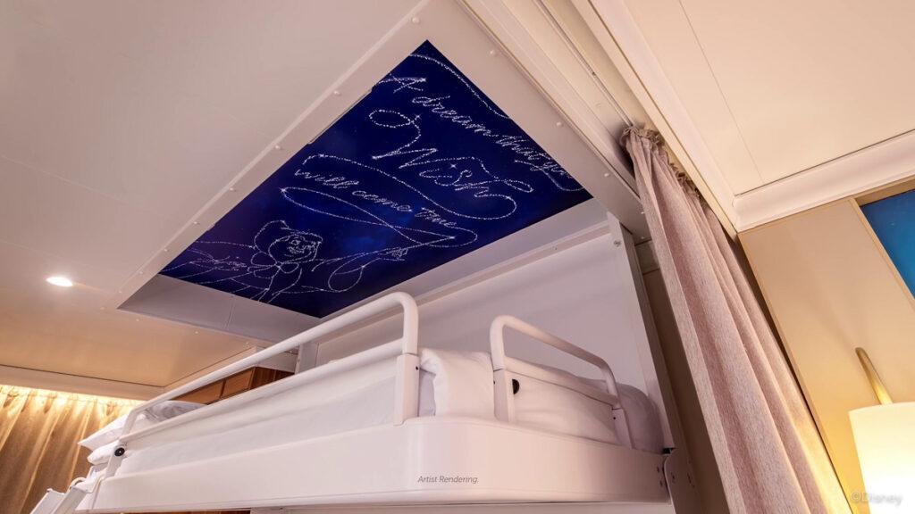 Disney Wish Stateroom  Bunk Bed