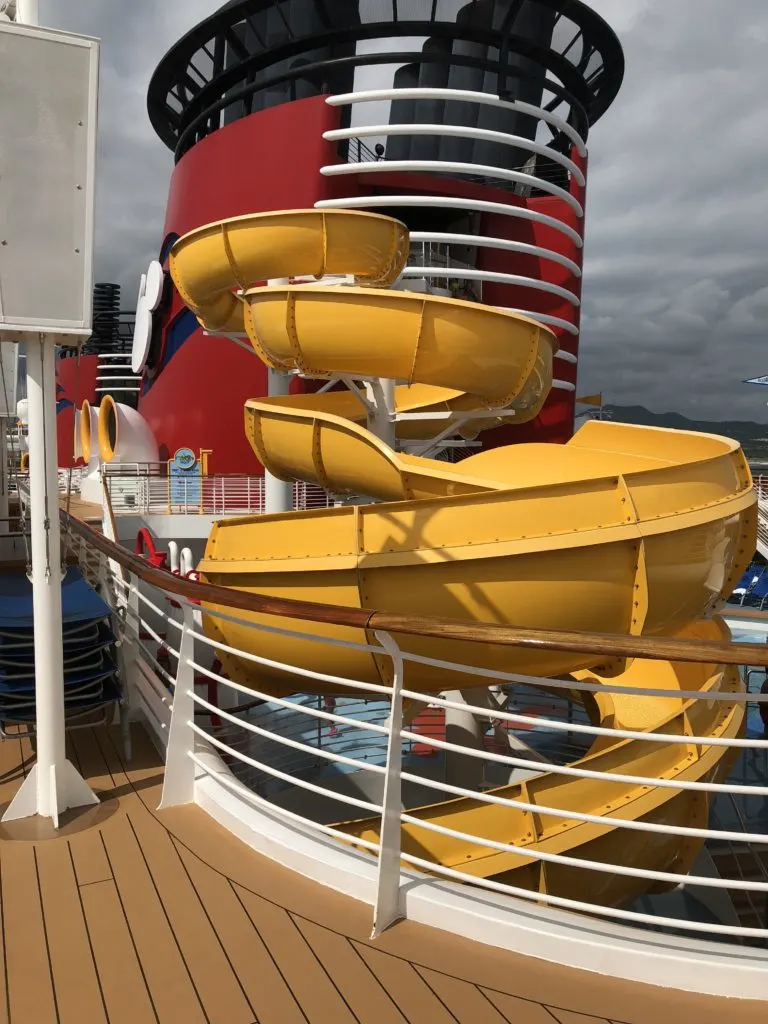 disney wonder water slide