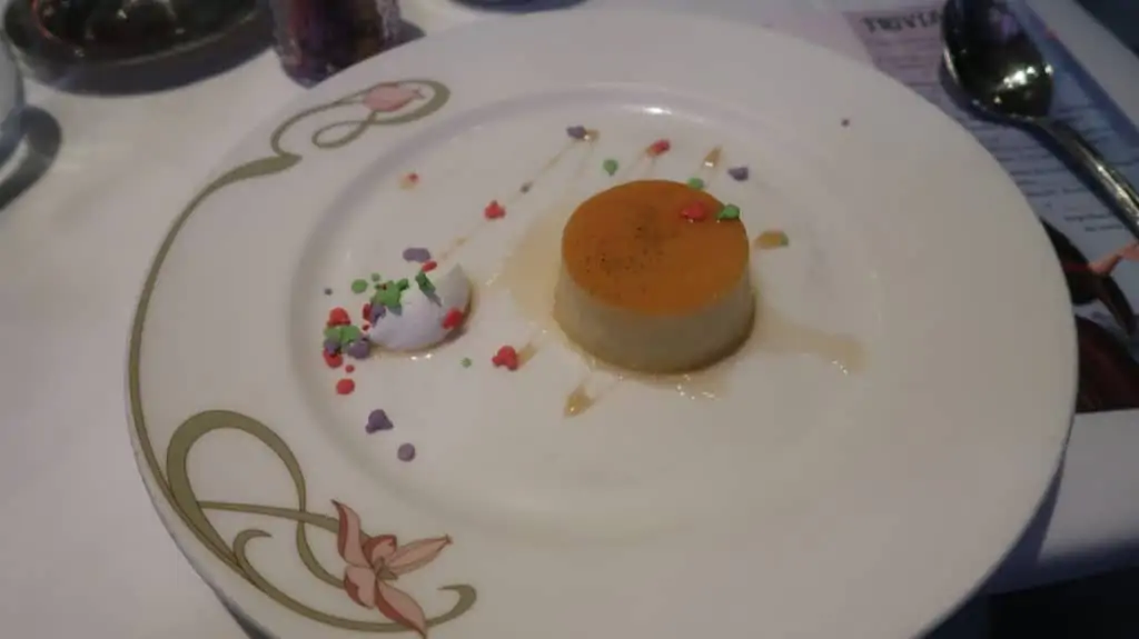 Disney Fantasy Enchanted Garden Food Menu