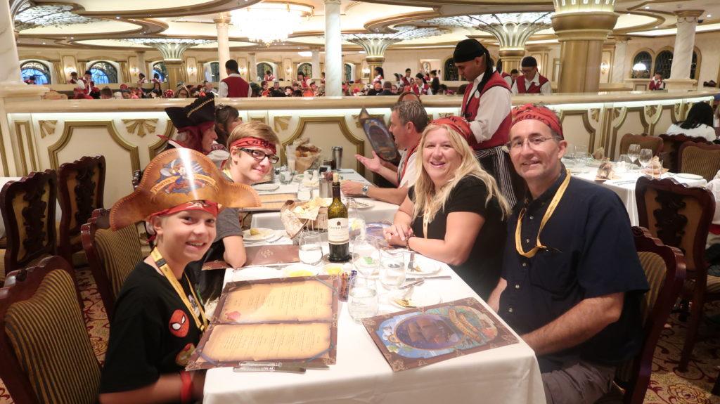 Disney Cruise Pirates Night Dinner Options
