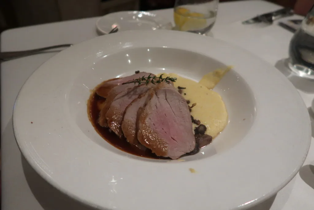 fomral night dinner on Disney Cruise food