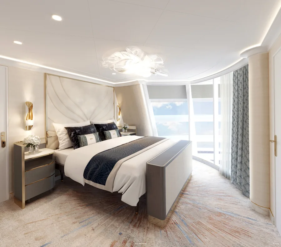 Disney Wish Tower Suite Bedroom