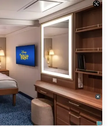 Disney Wish Outside Stateroom