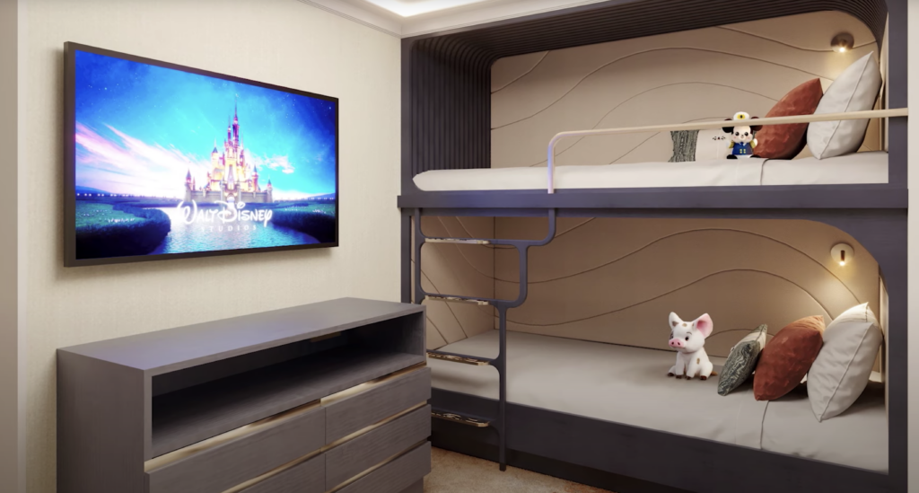 Disney Wish Tower Suite Childrens Bedroom