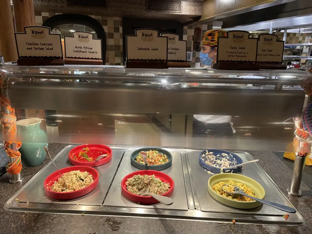 salads at disney boma