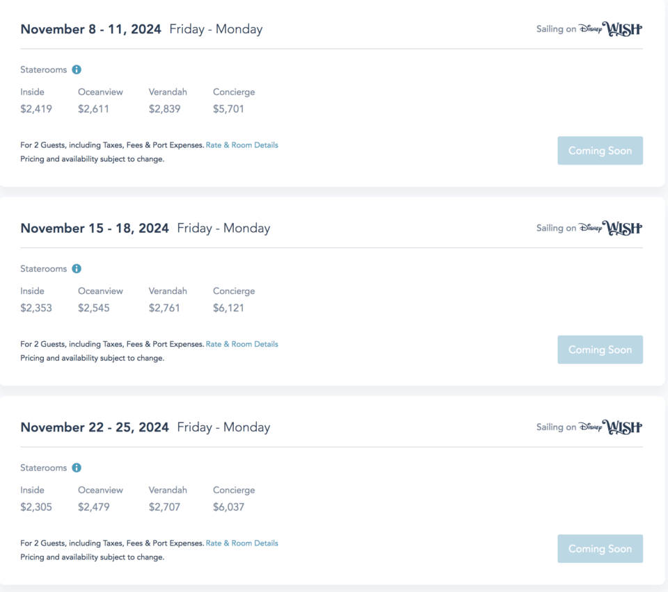 Disney Wish Cruises Fall 2024 How Much Do They Cost