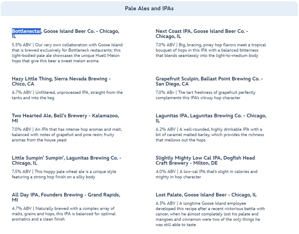 city works beverages