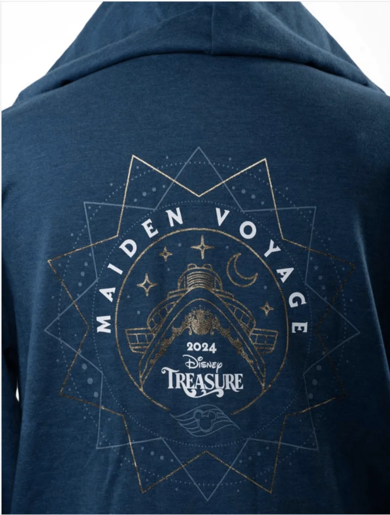 Disney Treasure Maiden Voyage Adult Zip Hood Fleece