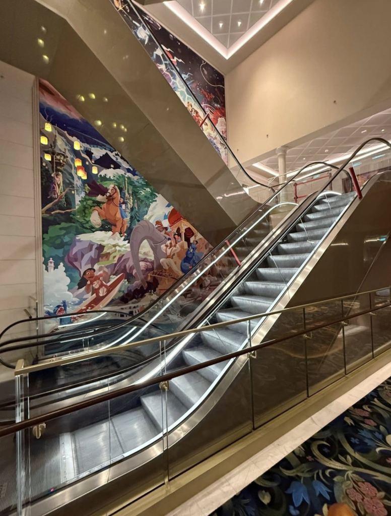 disneyadventurecruiseescalators